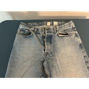 Vintage Lucky Brand Dungarees Jeans Mens 34 x 29 Made in USA #17 Button Fly